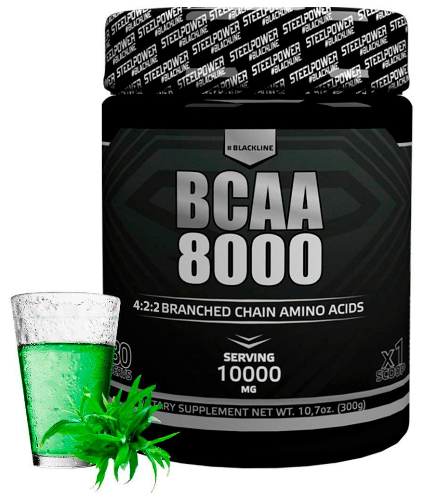 BCAA 8000, вкус «Тархун», 300 гр, STEELPOWER
