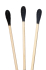 Натуральные бамбуковые ватные палочки, черная вата, 100 шт., HUMBLE цена 155 ₽