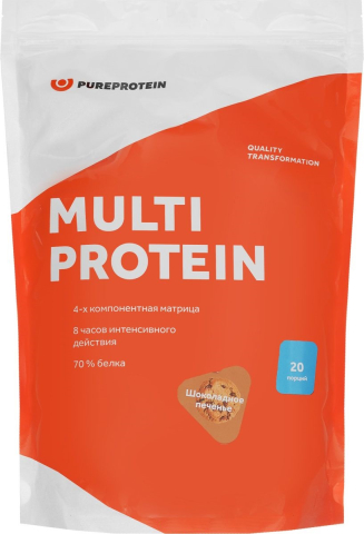 Мультикомпонентный протеин, вкус «Шоколадное печенье», 600 гр, PureProtein