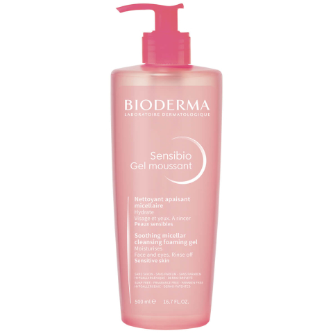 Sensibio Очищающий мицеллярный гель для умывания чувствительной кожи, 500 мл, Bioderma