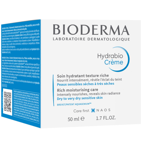 Hydrabio Крем Увлажняющий для сухой и обезвоженной кожи, 50 мл, Bioderma