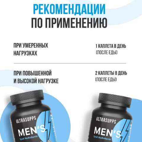 Мультивитамины для мужчин, 90 таблеток, Ultrasupps