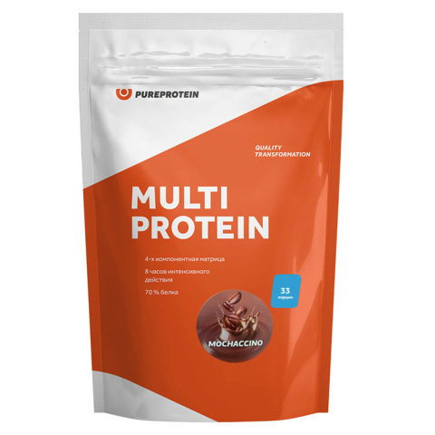 Мультикомпонентный протеин, вкус «Мокаччино», 1 кг, Pure Protein