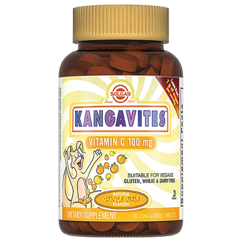 Solgar Kangavites с витамином С для детей, 90 жевательных таблеток