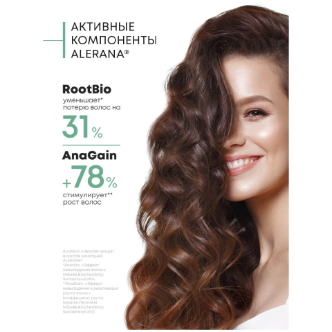 Шампунь для волос PH-баланс увлажняющий, 250 мл, Alerana