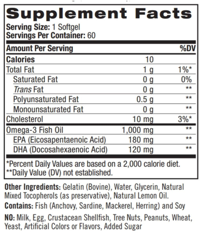 Рыбий жир Омега-3, 1000 мг, 150 капсул, Natrol