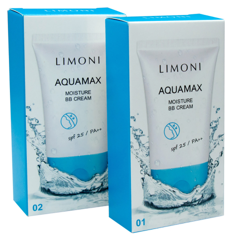 BB крем для лица увлажняющий тон №2 Aquamax Moisture, 40 мл, Limoni