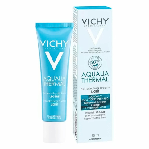 Aqualia Thermal Легкий крем Увлажняющий для нормальной кожи, 30 мл, VICHY