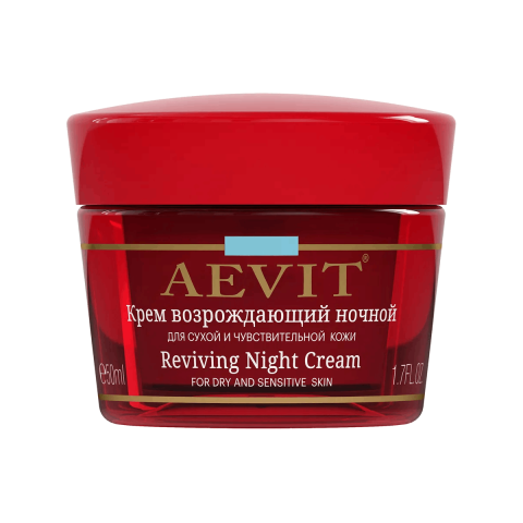 Крем Возрождающий ночной для сухой и чувствительной кожи, AEVIT, 50 мл, Librederm