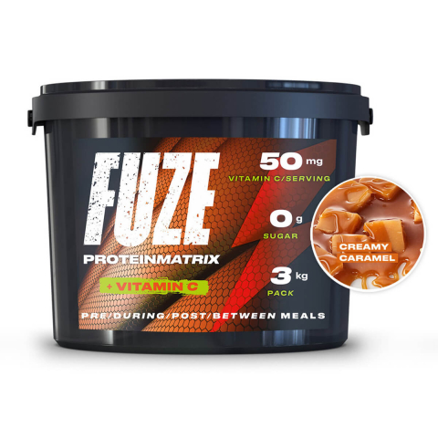 Многокомпонентный протеин Fuze 47%, вкус «Сливочная карамель», 3 кг, Fuze