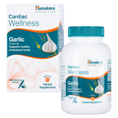 Garlic (чеснок) для здоровья сердца и сосудов, от холестерина, 60 таблеток, HIMALAYA
