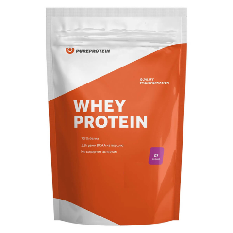 Сывороточный протеин, вкус «Натуральный», 810 г, Pure Protein