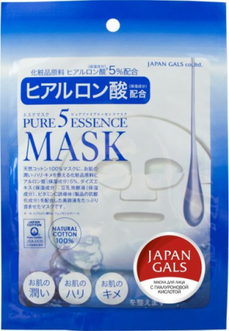 Маска с гиалуроновой кислотой Pure5 Essence, 1 шт, JAPAN GALS