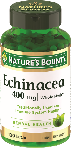 Натуральная эхинацея, 400 мг, 100 капсул, Nature's Bounty