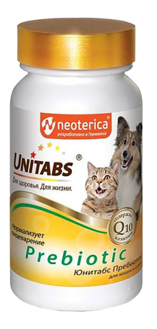 Prebiotic для кошек и собак, 100 таблеток, UNITABS