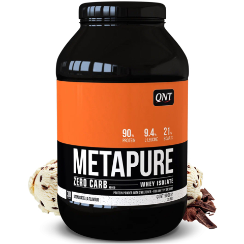 Сывороточный протеин Metapure Zero Carb, вкус «Страчателла», 908 гр, QNT