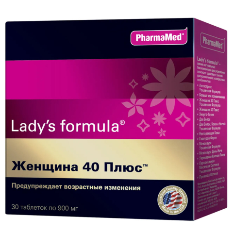 Lady's Formula «Женщина 40+», 30 таблеток, PharmaMed