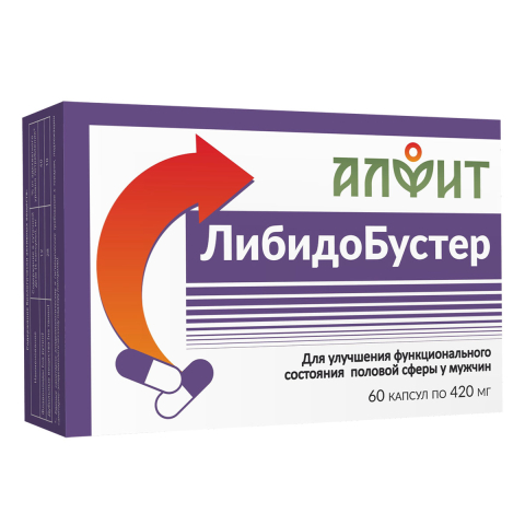ЛибидоБустер, 60 капсул по 420 мг, Алфит
