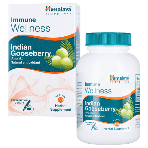 Indian Gooseberry (эмблика) для иммунитета, антиоксидант, 60 таблеток, HIMALAYA