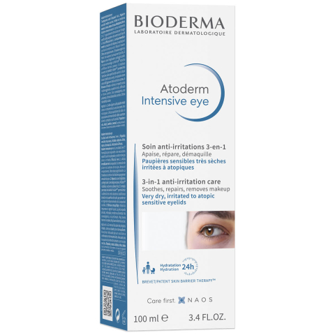 Atoderm Интенсивный Уход за областью вокруг глаз 3в1 для раздраженной кожи, 100 мл, Bioderma