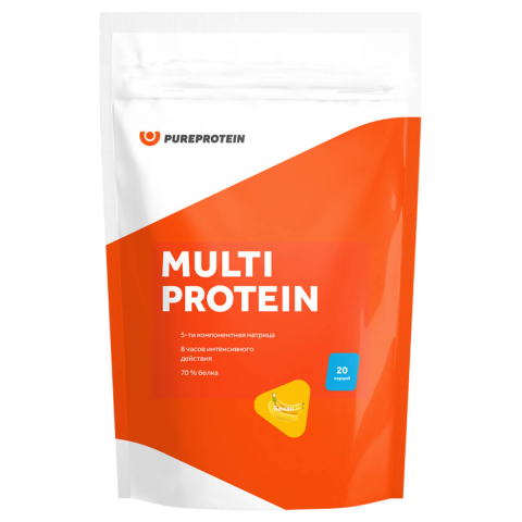 Мультикомпонентный протеин, вкус «Банан», 600 г, PureProtein