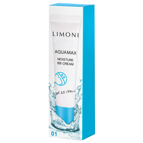 LIMONI ББ крем для лица увлажняющий тон №1 Aquamax Moisture BB Cream 15ml