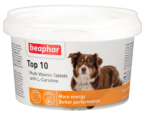 Мультивитамины для собак с L-карнитином, 180 таблеток, Beaphar