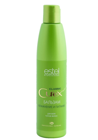 Бальзам «Увлажнение и питание» для всех типов волос, 250 мл, ESTEL CUREX CLASSIC