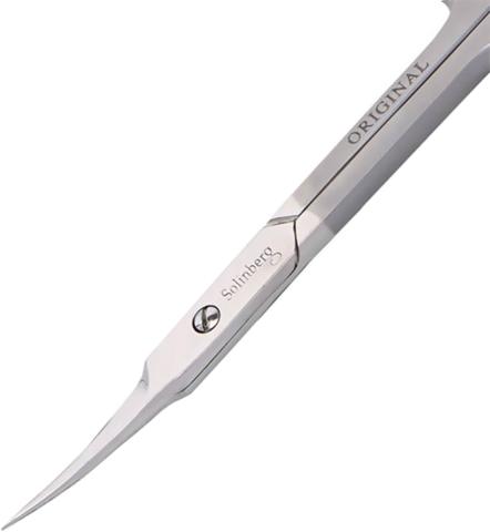 Ножницы маникюрные "Classic Line" (ручная заточка), заусеничные, матовые, лезвия 20 мм, Solinberg