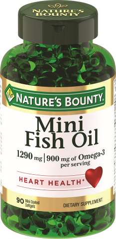 Рыбий жир Омега-3, 90 мини капсул, Nature's Bounty