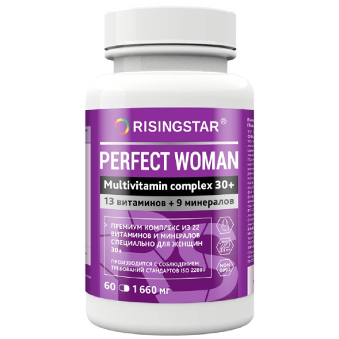 Мультивитаминный комплекс для женщин, 60 таблеток, Risingstar