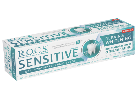 Зубная паста Sensitive Восстановление и Отбеливание, 94 г, R.O.C.S.