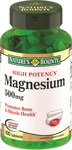 Магний 500 мг, 100 таблеток, Nature's Bounty