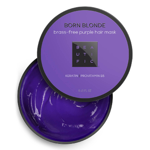 BORN BLONDE Brass-free Purple Hair Mask, 250мл, BEAUTIFIC