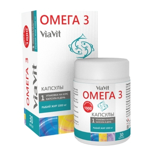 Омега-3 ViaVit, 30 капсул, Иннофарма