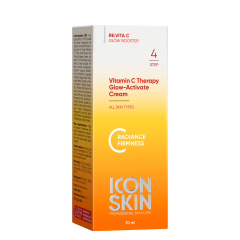 Крем-сияние с витамином С для всех типов кожи Vitamin C Therapy Glow-Activate Cream, 30 мл, Icon Skin