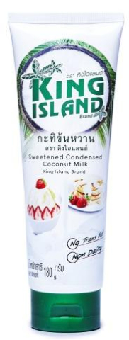 Сгущенное кокосовое молоко, 180 гр, KING ISLAND