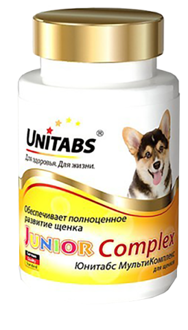 JuniorComplex c B9 для щенков, 100 таблеток, UNITABS