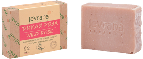 Натуральное мыло ручной работы Роза, 100 гр, Levrana