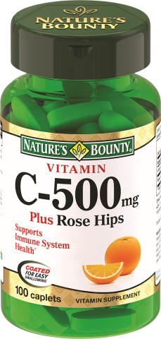 Витамин С 500 мг плюс шиповник, 100 таблеток, Nature's Bounty