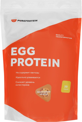 Яичный протеин, вкус «Шоколадное печенье», 600 гр, Pure Protein