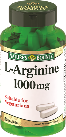 L-аргинин 1000 мг, 50 таблеток, Nature's Bounty