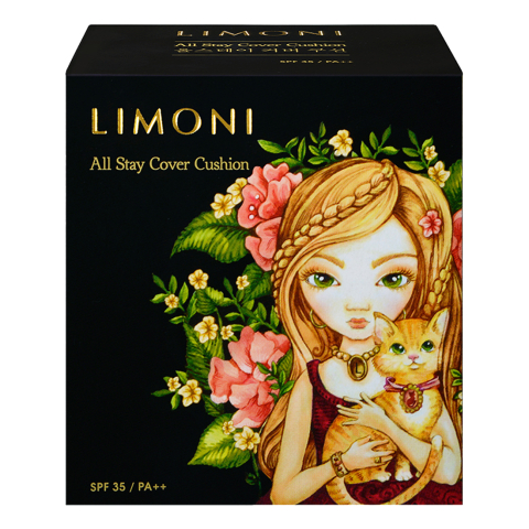 Кушон тональный флюид SPF35/PA++ Animal Princess 01 Light, Limoni