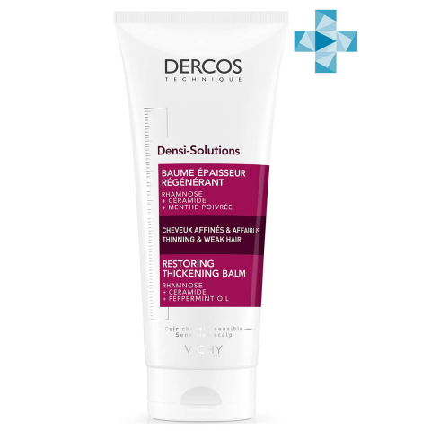 Dercos Solutions Бальзам Уплотняющий восстанавливащий для истонченных волос, 200 мл, VICHY