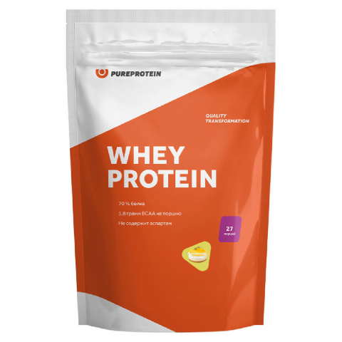 Сывороточный протеин, вкус «Малина», 810 г, PureProtein