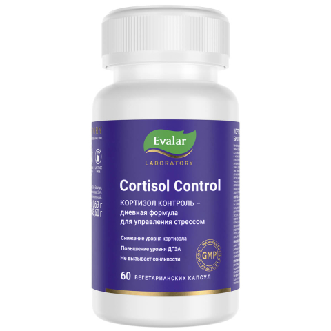 Кортизол контроль, 60 капсул, Evalar Laboratory