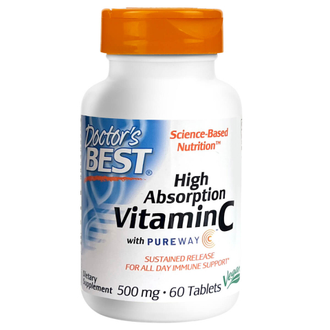 Витамин С ("Sustained Release Vitamin C with PureWay-C"), таблетки, 60 шт, DOCTOR'S BEST