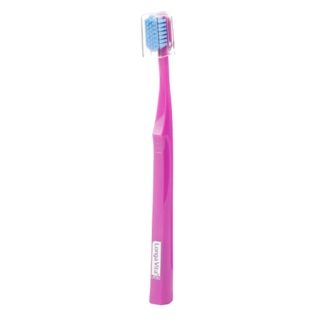 Зубная щетка 6580 щетинок "ultrasoft", d 0,10 мм, цвет: фиолетовый, Longa Vita