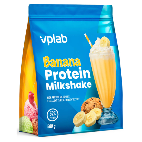 Протеиновый молочный коктейль со вкусом банана, 500 г, VPLab