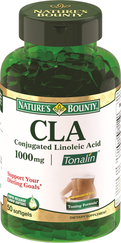 Линолевая кислота (CLA) 1000 мг, 50 капсул, Nature's Bounty
